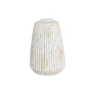 Vase Home ESPRIT Weiß Magnesium 28 x 28 x 41 cm