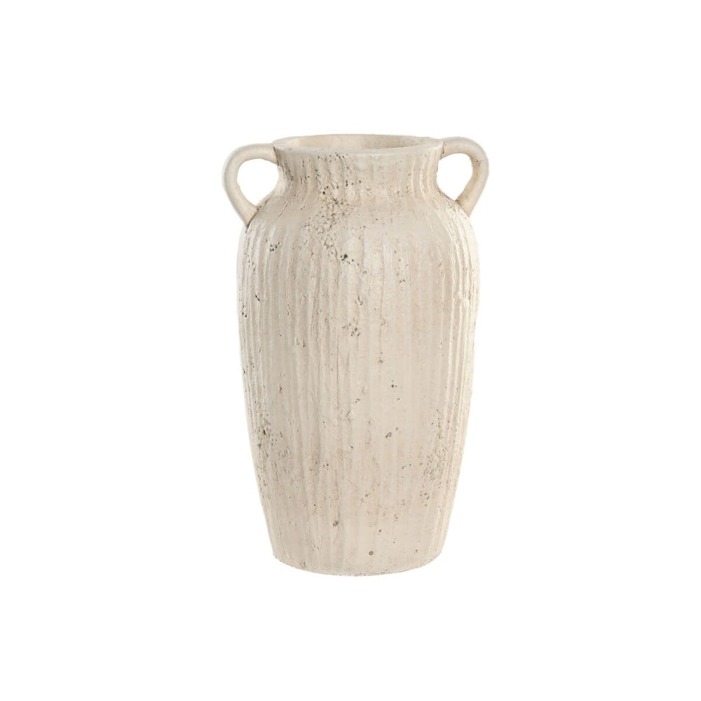 Vase Home ESPRIT Weiß Magnesium 23,5 x 21,5 x 37,5 cm
