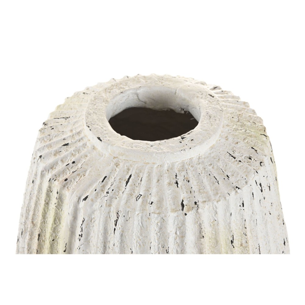 Vase Home ESPRIT Weiß Magnesium 28 x 28 x 41 cm