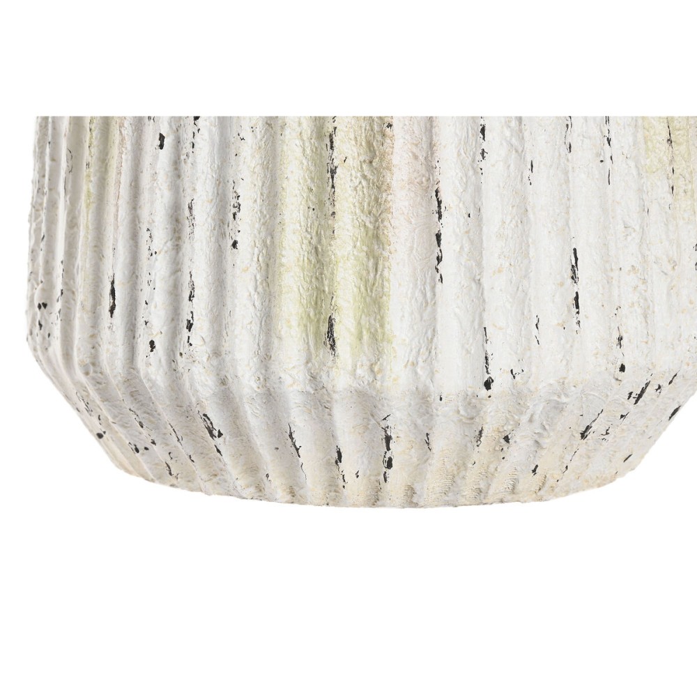 Vase Home ESPRIT White Magnesium 28 x 28 x 41 cm