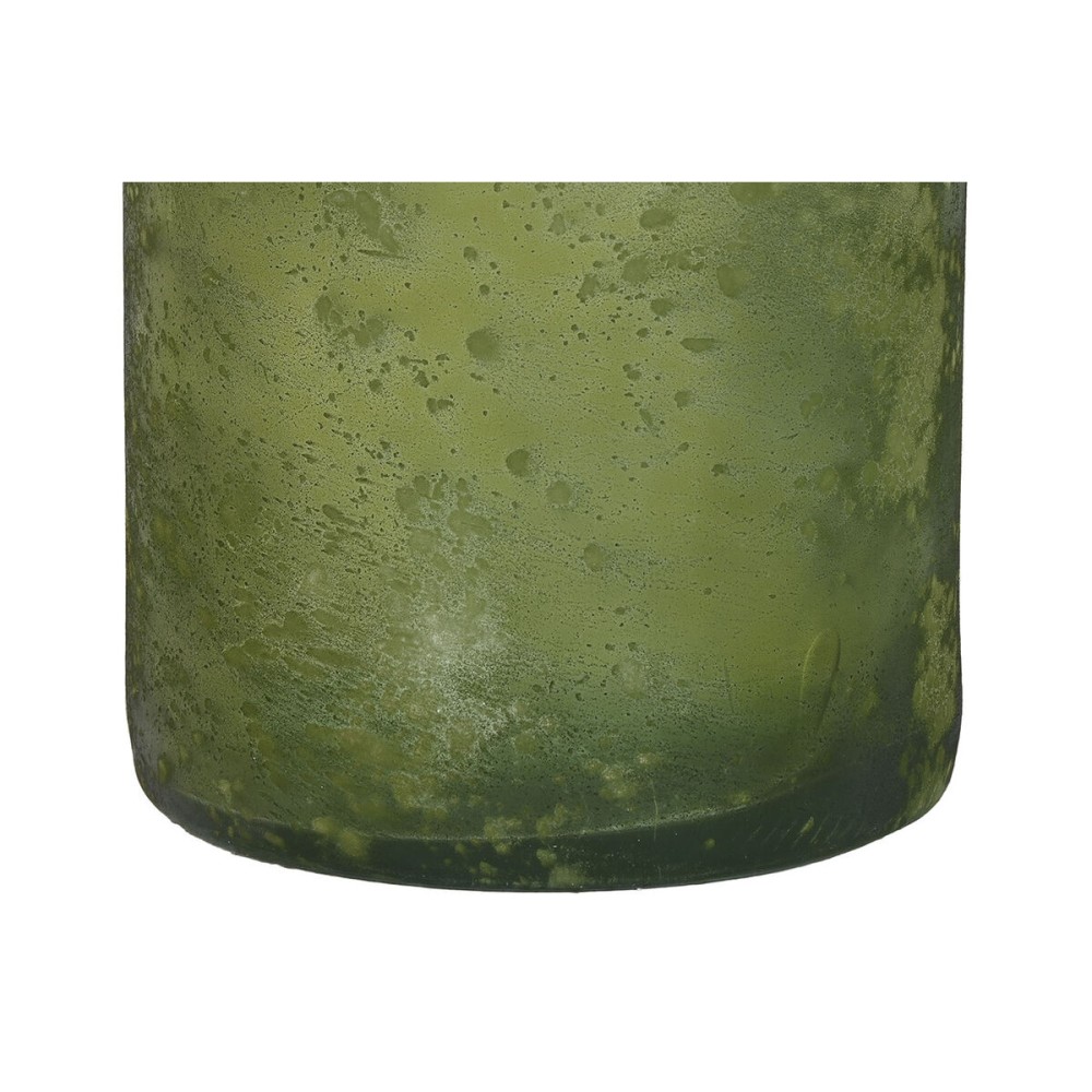 Vase Home ESPRIT Green Recycled glass Aged finish 18 x 18 x 75 cm
