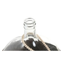 Vase Home ESPRIT Transparent Dark brown Crystal Colonial 37 x 37 x 55 cm