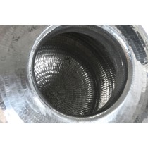 Vase Home ESPRIT Black Silver Aluminium 45 x 45 x 95 cm