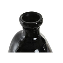 Vase Home ESPRIT Schwarz Recyceltes Glas 22 x 22 x 51 cm