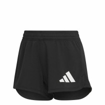 Damen-Sportshorts Adidas Pacer 3 Stripes Knit Schwarz