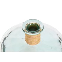 Vase Home ESPRIT Durchsichtig Binsen Recyceltes Glas natürlich 35 x 35 x 45 cm