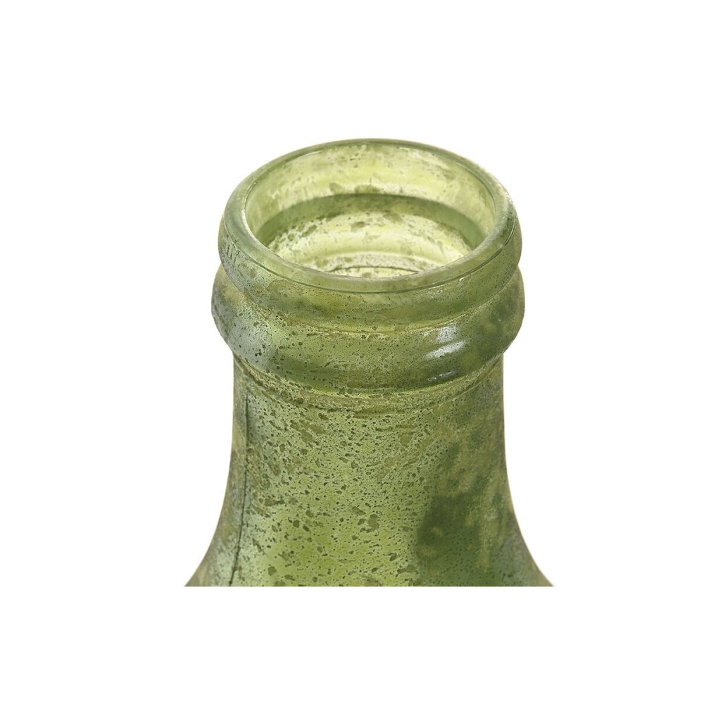 Vase Home ESPRIT Green Recycled glass Aged finish 29 x 29 x 43 cm