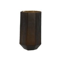Vase Home ESPRIT Dark grey Crystal Modern 18 x 18 x 31 cm