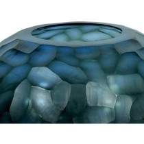 Vase Home ESPRIT Blau Kristall Moderne 33 x 33 x 14 cm