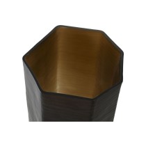 Vase Home ESPRIT Dunkelgrau Kristall Moderne 18 x 18 x 31 cm