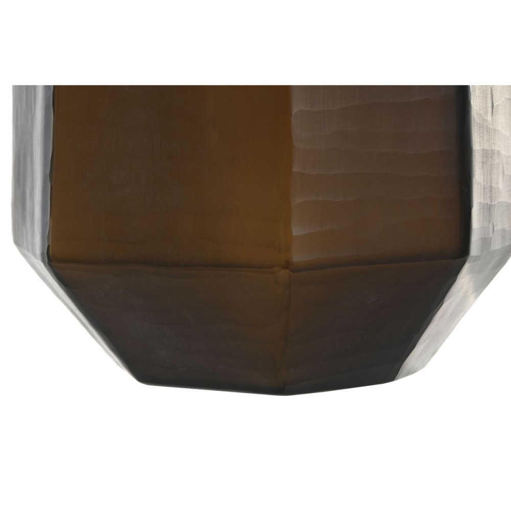 Vase Home ESPRIT Dark grey Crystal Modern 18 x 18 x 31 cm