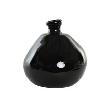 Vase Home ESPRIT Schwarz Recyceltes Glas 31 x 31 x 32 cm
