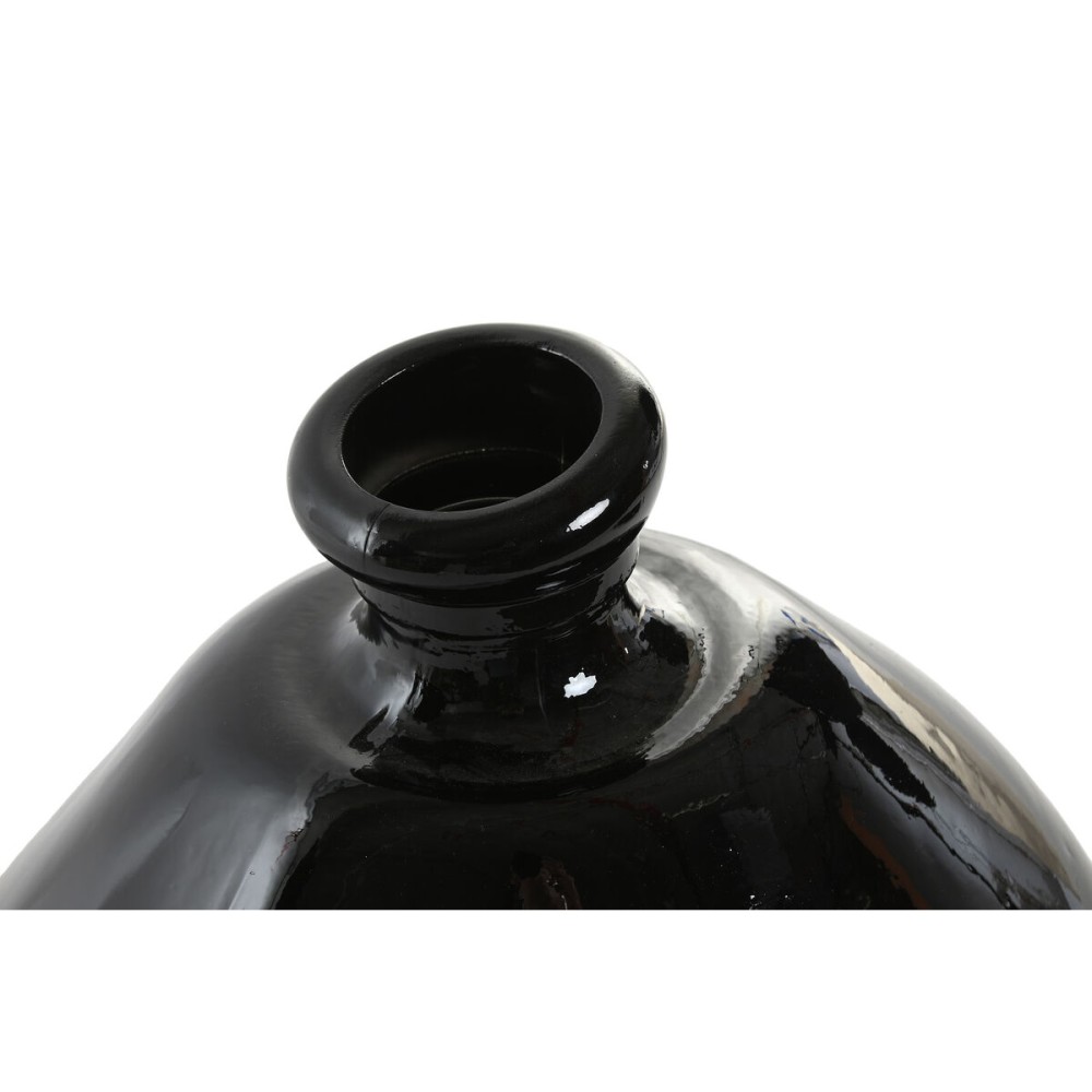 Vase Home ESPRIT Black Recycled glass 31 x 31 x 32 cm