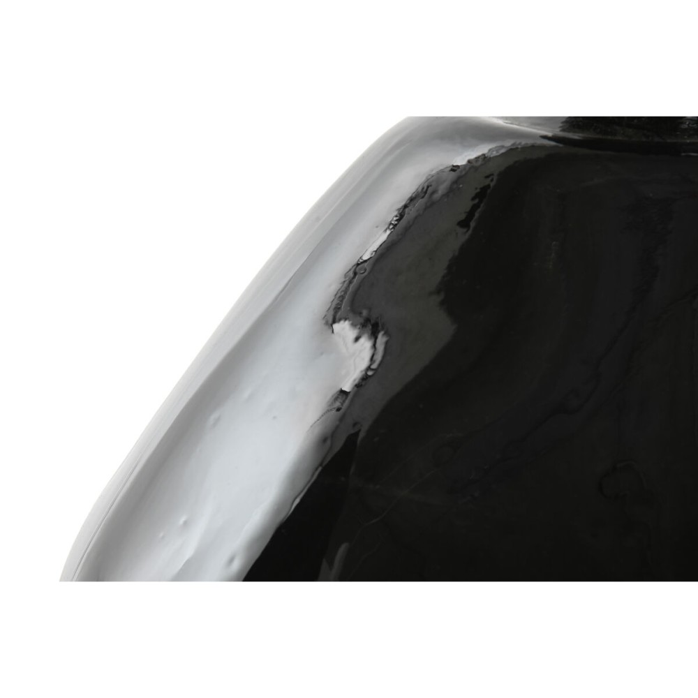 Vase Home ESPRIT Schwarz Recyceltes Glas 31 x 31 x 32 cm