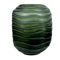 Vase Home ESPRIT grün Kristall Moderne 27 x 27 x 33 cm