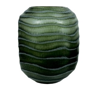Vase Home ESPRIT grün Kristall Moderne 27 x 27 x 33 cm