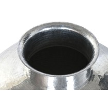 Vase Home ESPRIT Black Silver Aluminium Iron 75 x 75 x 90 cm