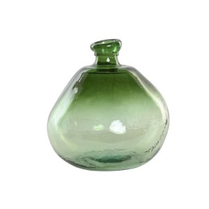 Vase Home ESPRIT grün Recyceltes Glas 31 x 31 x 32 cm