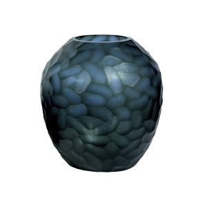 Vase Home ESPRIT Blau Kristall Moderne 29 x 29 x 30 cm