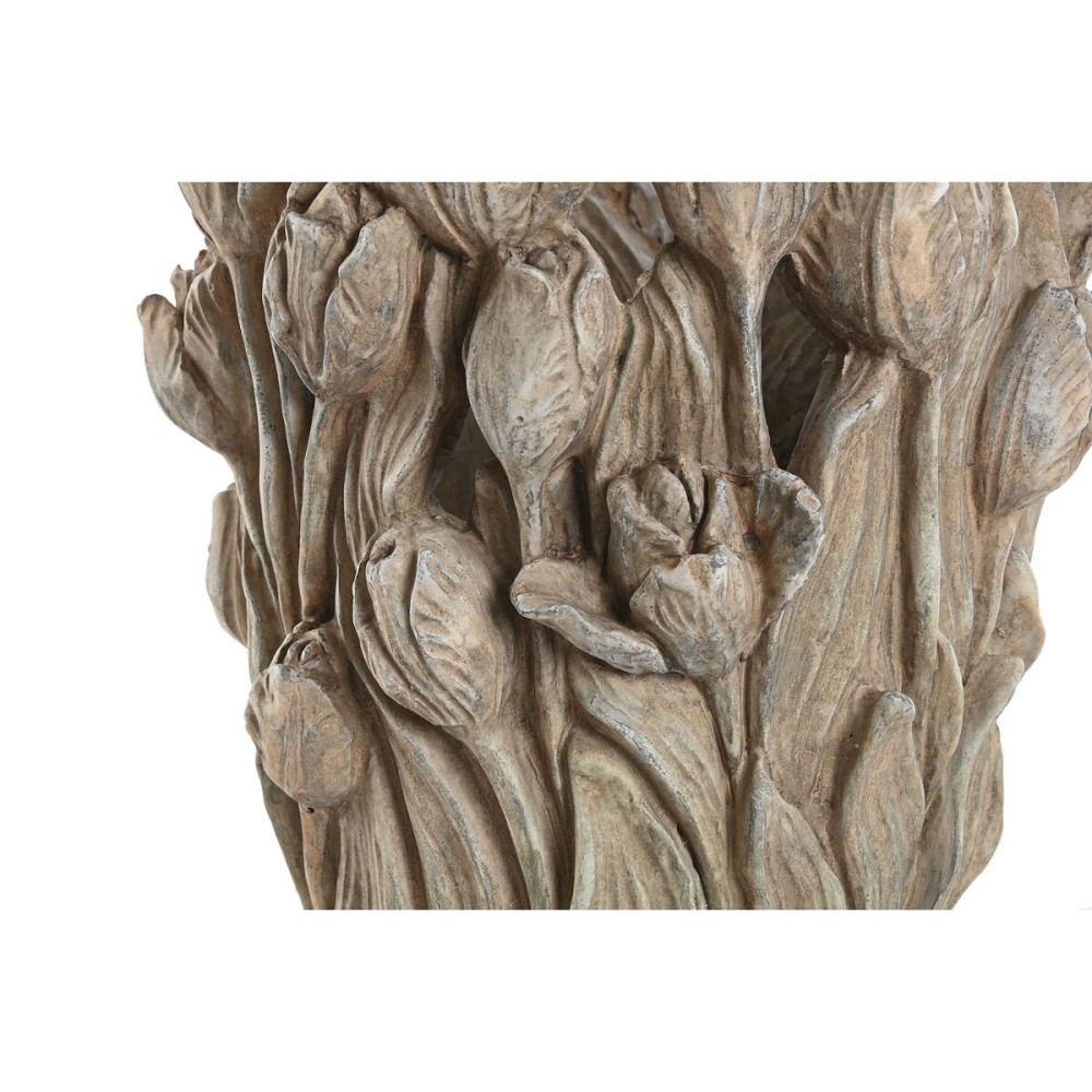Vase Home ESPRIT Grau Zement Tulpe 29 x 27 x 32 cm