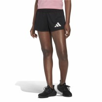 Damen-Sportshorts Adidas Pacer 3 Stripes Knit Schwarz