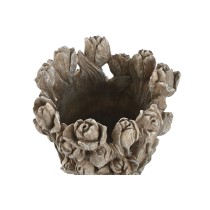 Vase Home ESPRIT Grau Zement Tulpe 29 x 27 x 32 cm