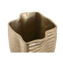 Vase Home ESPRIT Gold Aluminium abstrakt Moderne 17 x 15 x 33 cm