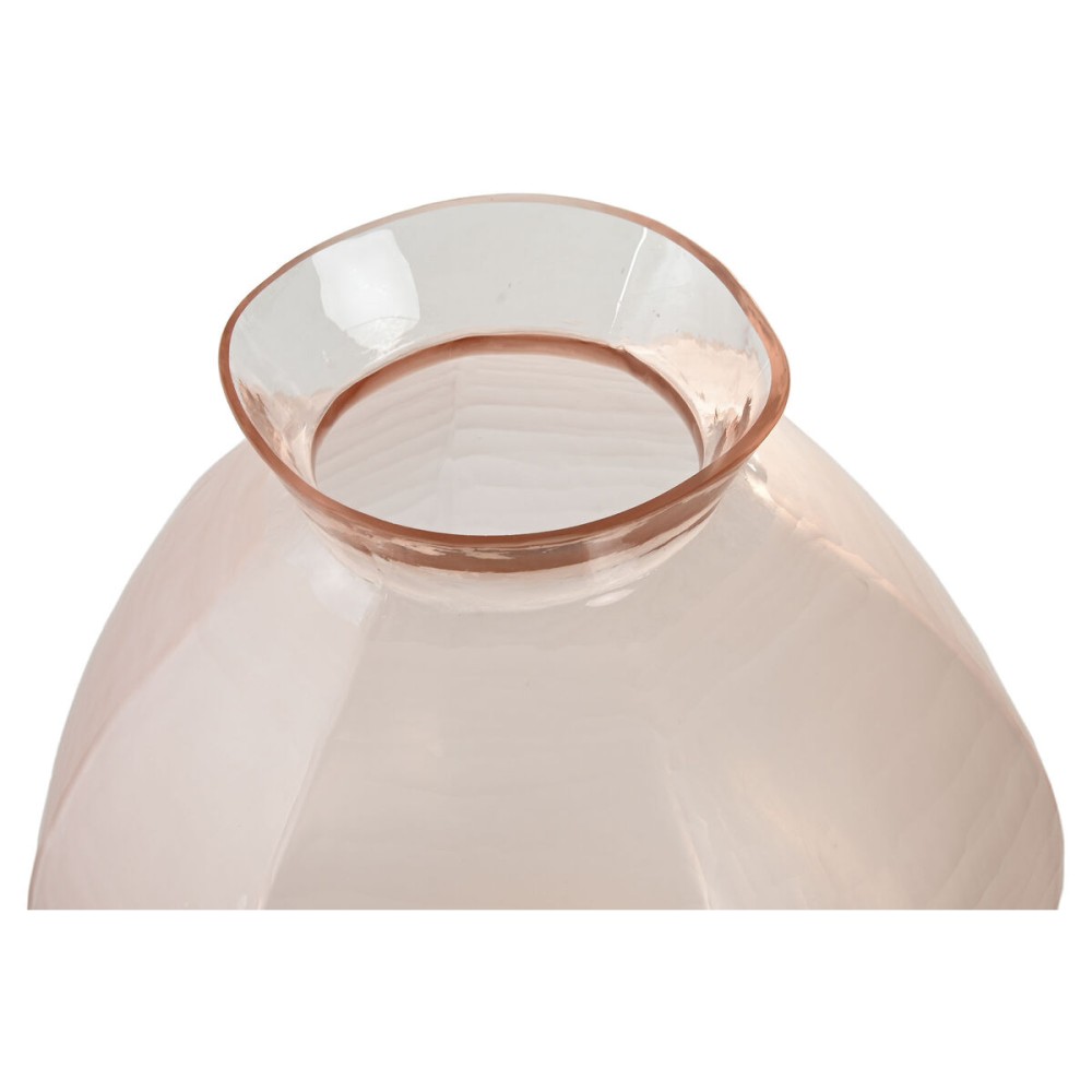 Vase Home ESPRIT Pink Crystal Modern 28 x 28 x 27 cm