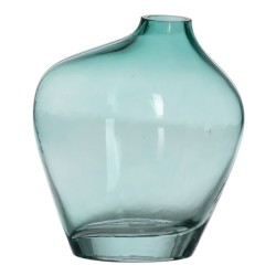 Vase Vert Verre 14,5 x 9,5 x 17 cm