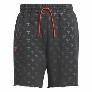 Short de Basket pour Homme Adidas Trae Allover Print Gris