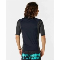 Herren Kurzarm-T-Shirt Rip Curl Waves pf Schwarz