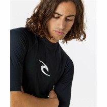 Herren Kurzarm-T-Shirt Rip Curl Waves pf Schwarz