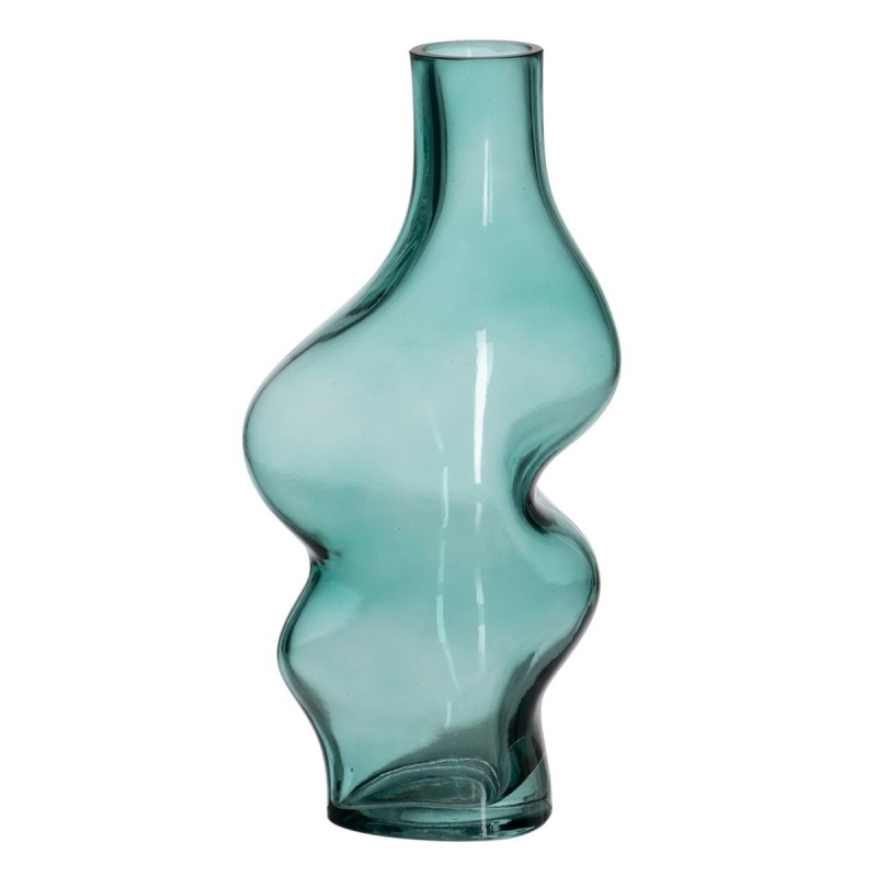 Vase Vert Verre 12,5 x 10 x 25 cm