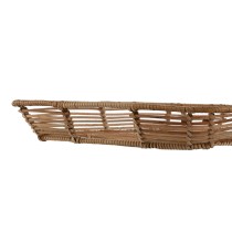 Set of trays Home ESPRIT Natural Metal 44 x 32 x 6 cm (3 Units)