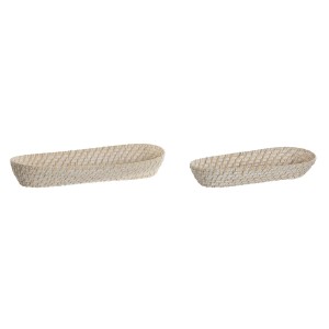 Plateau apéritif Home ESPRIT Blanc Naturel 44 x 18 x 7 cm
