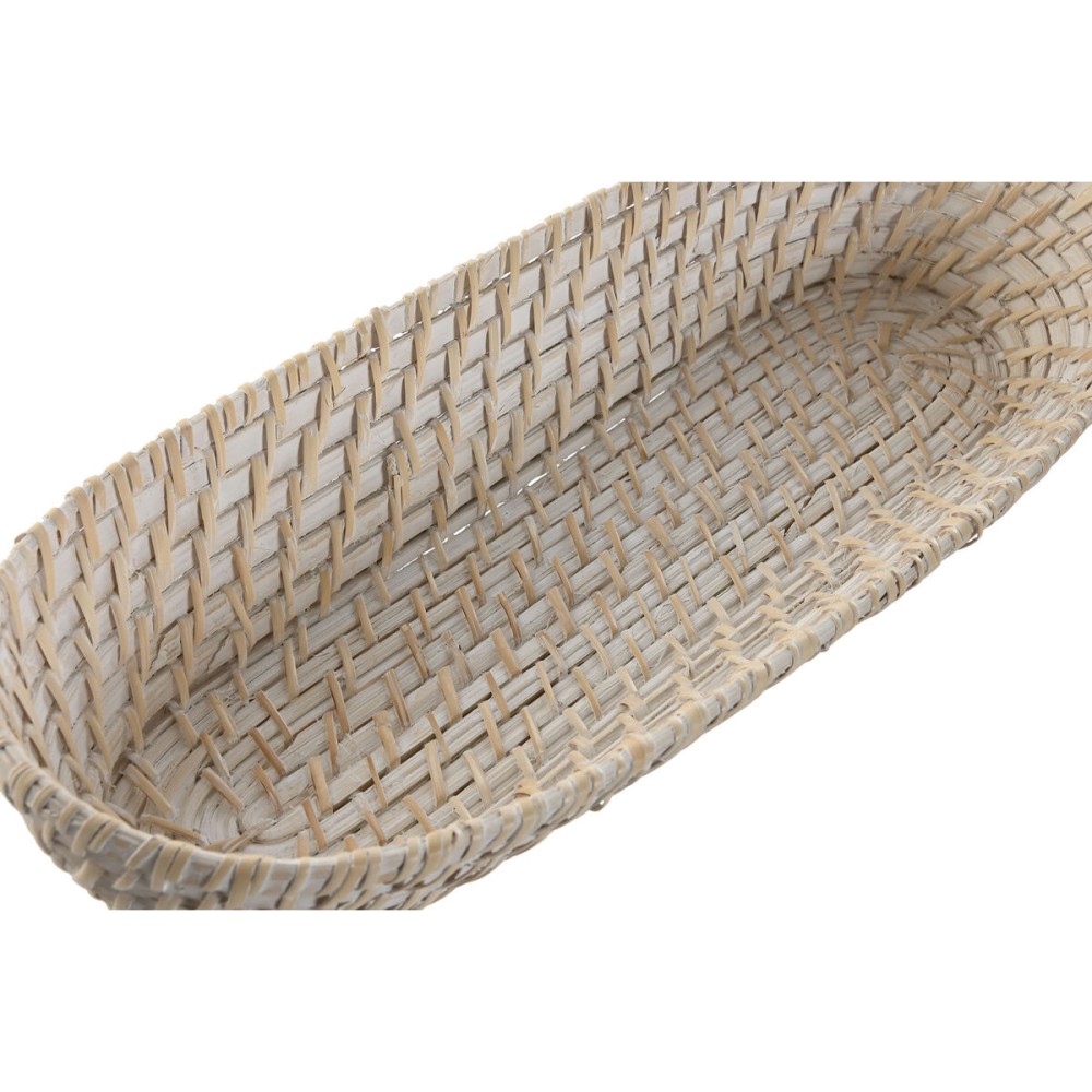 Snack tray Home ESPRIT White Natural 44 x 18 x 7 cm