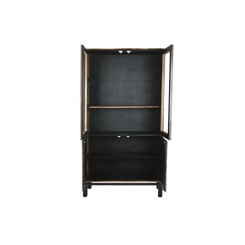 Présentoir Home ESPRIT Marron Noir Teck Acacia 100 x 40 x 185 cm