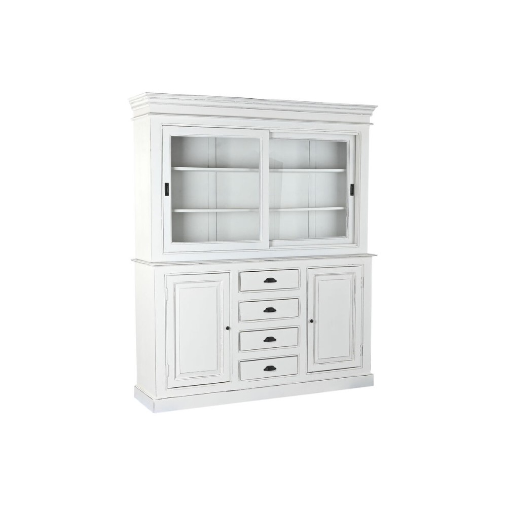 Display Stand Home ESPRIT White Crystal Mango wood 170 x 45 x 200 cm