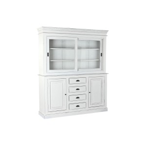 Display Stand Home ESPRIT White Crystal Mango wood 170 x 45 x 200 cm