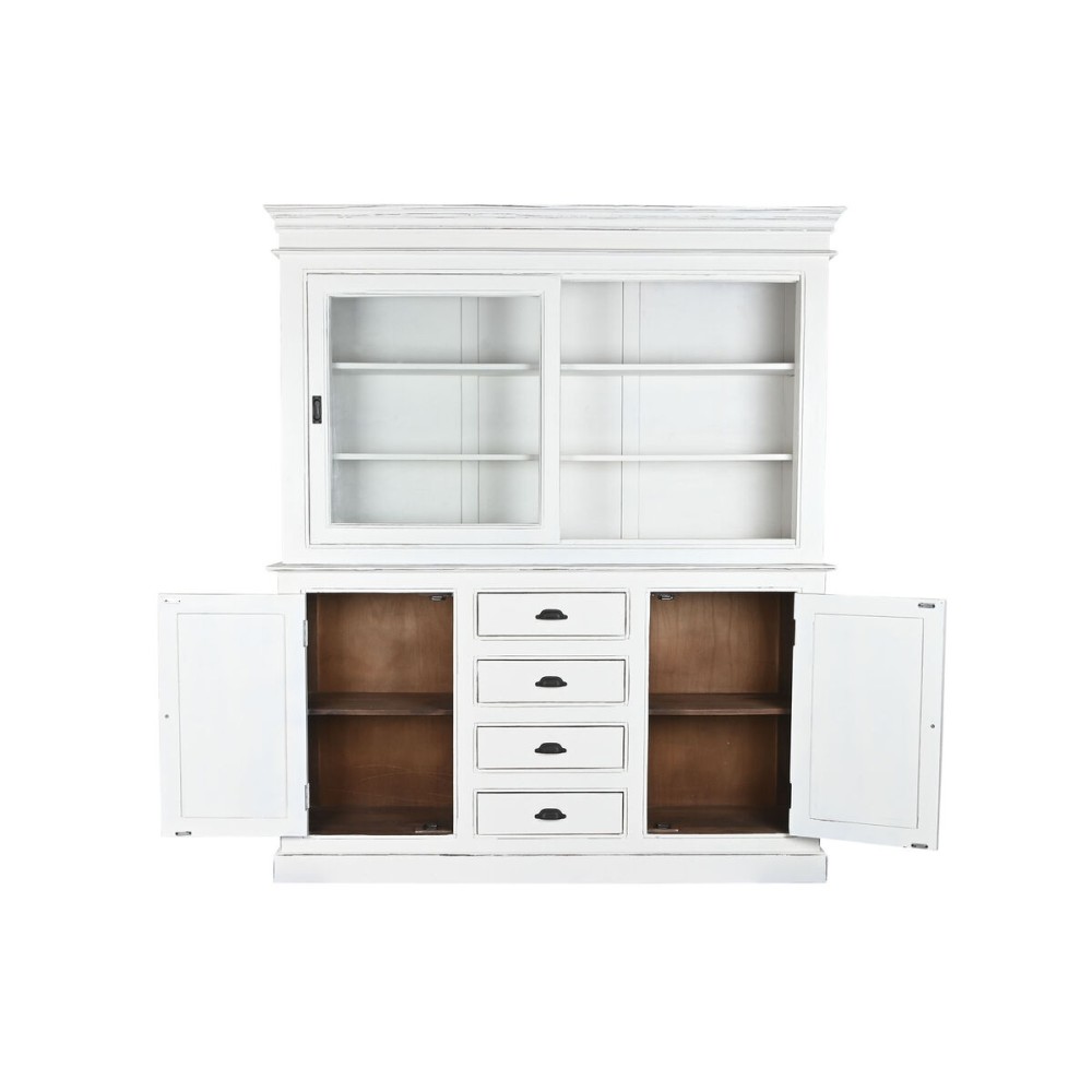 Display Stand Home ESPRIT White Crystal Mango wood 170 x 45 x 200 cm