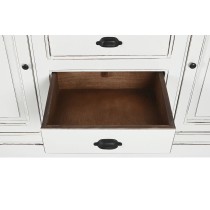 Display Stand Home ESPRIT White Crystal Mango wood 170 x 45 x 200 cm