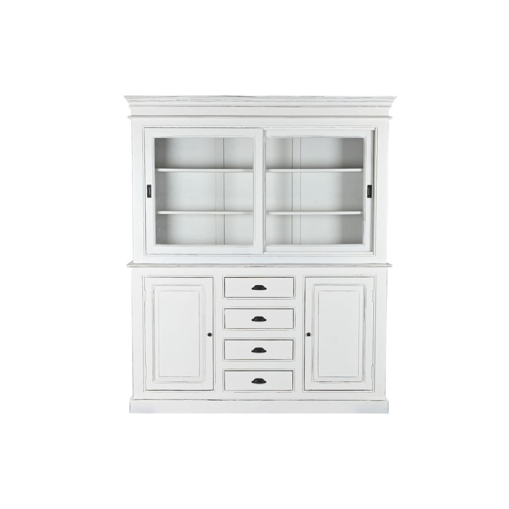 Display Stand Home ESPRIT White Crystal Mango wood 170 x 45 x 200 cm