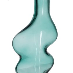 Vase Vert Verre 12,5 x 10 x 25 cm