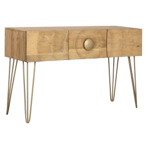 Meuble d'Entrée Home ESPRIT Doré 120 x 38 x 76 cm