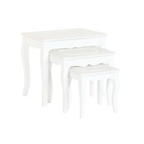 Side table Home ESPRIT White Light grey 53 x 35 x 47 cm