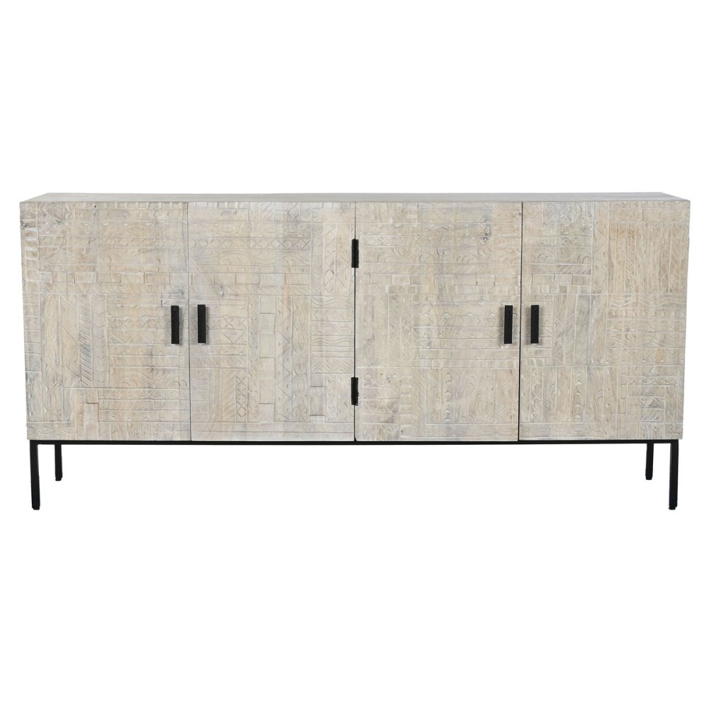Anrichte Home ESPRIT Weiß Metall Mango-Holz 180 x 40 x 85 cm