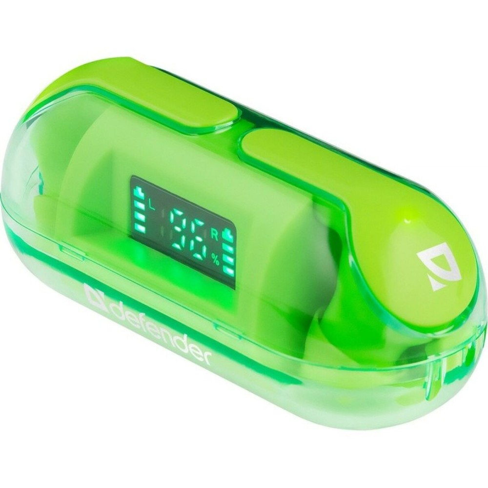 Écouteurs Sans Fil avec Étui de Charge Defender TWINS 916 Vert