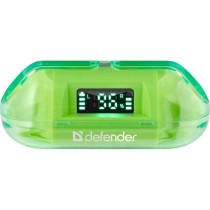 Kabellose Kopfhörer mit Ladebox Defender TWINS 916 grün