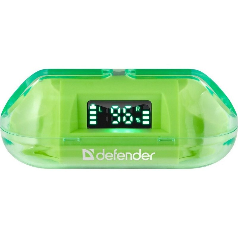 Écouteurs Sans Fil avec Étui de Charge Defender TWINS 916 Vert