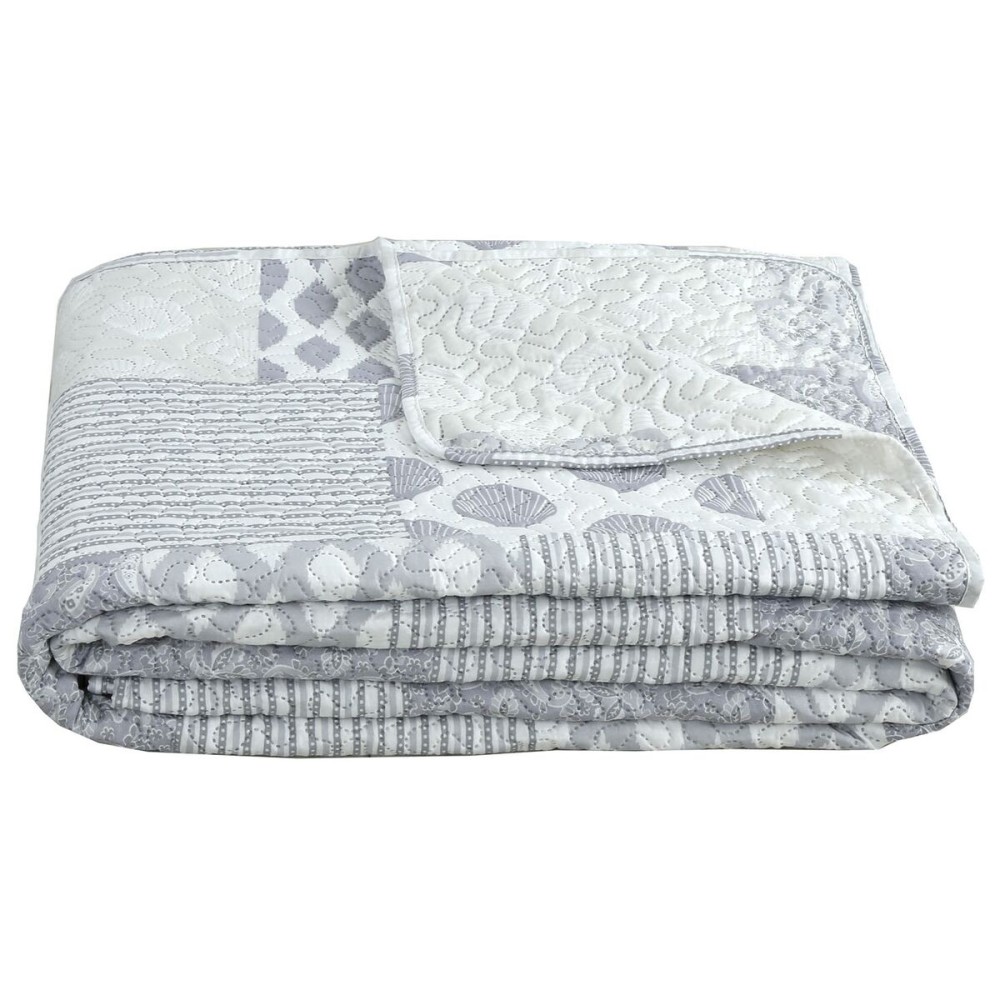 Steppdecke DKD Home Decor Beige Double size 240 x 260 x 1 cm